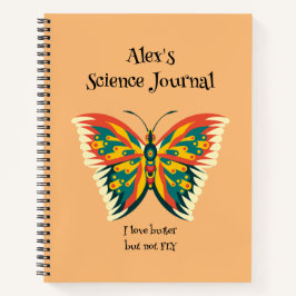 Personlig Butterfly, färglös fjäril Journal