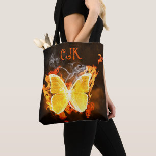 Personlig Butterfly Flames Tygkasse