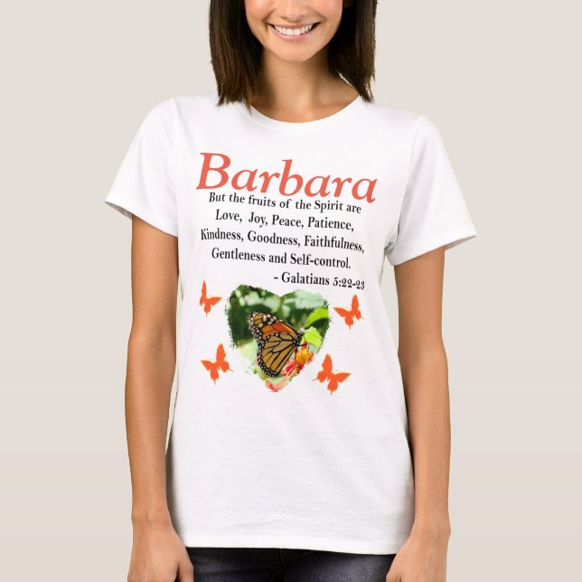 PERSONLIG BUTTERFLY GALATIANS 5 T SHIRT (Framsida)