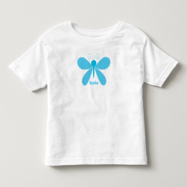 Personlig Butterfly Kids T-Shirt (Framsida)