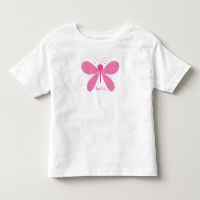 Personlig Butterfly Kids T-Shirt (Framsida)