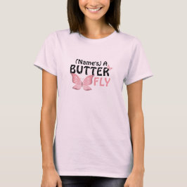 Personlig Butterfly Namn T-Shirt