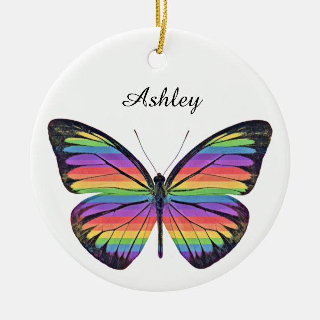 Personlig Butterfly Ornament (Framsidan)