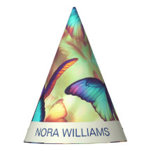 Personlig Butterfly Party Hat