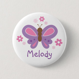 Personlig Butterfly Pin Badge Knapp
