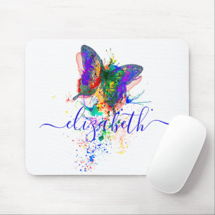 Personlig-butterfly-stänk Musmatta