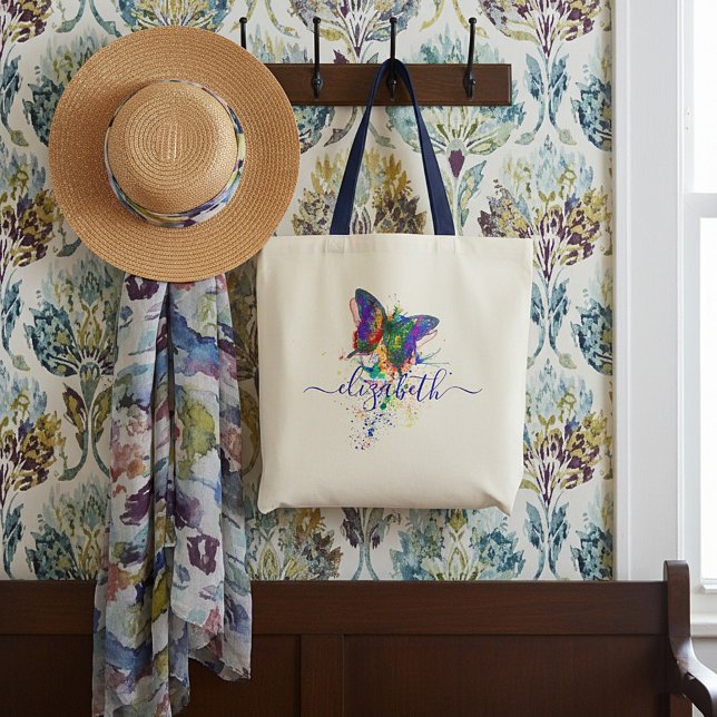 Personlig-butterfly-stänk-tock Tygkasse (Skapare uppladdad)