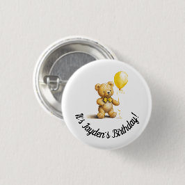 Personlig Button for Birthday, Baby Shower, Knapp