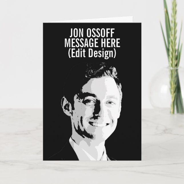 Personlig byst av Jon Ossoff Kort (Framsida)