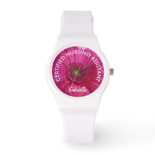 Personlig C.N.A. Rosa Daisy Watch Armbandsur (Framsida)