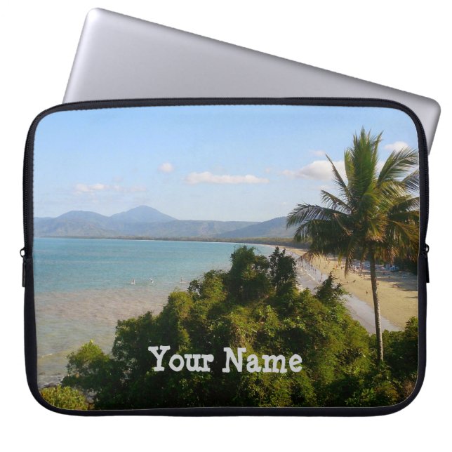 Personlig Cairns Beach laptop sleeve (Framsidan)