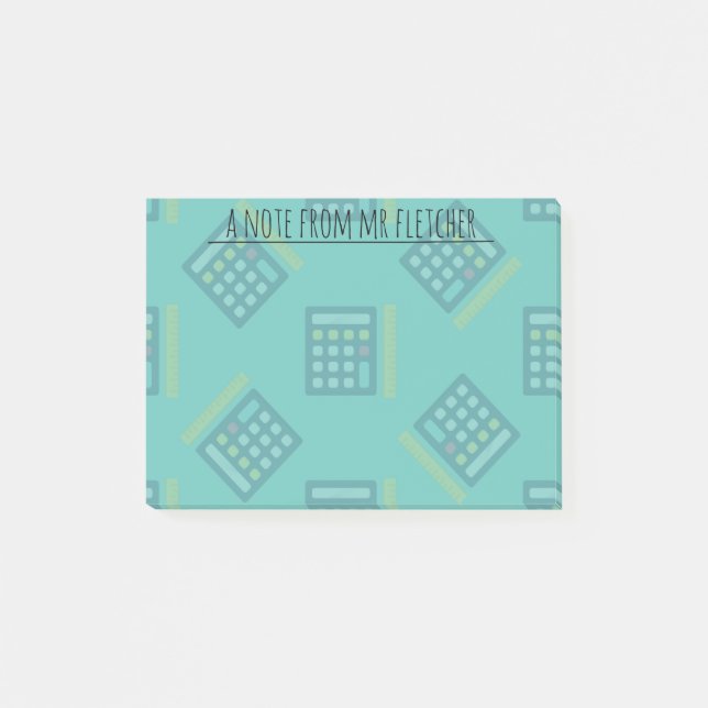Personlig Calculators Math Post-it Block (Framsida)