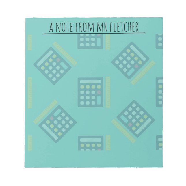 Personlig Calculators Math Postit Notes Anteckningsblock (Framsida)