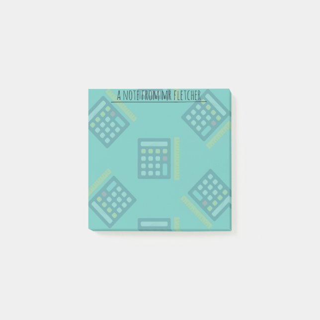 Personlig Calculators Math Postit Notes Post-it Block (Framsida)