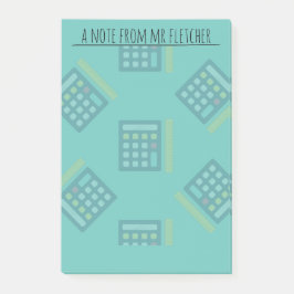 Personlig Calculators Math Postit Notes Post-it Block