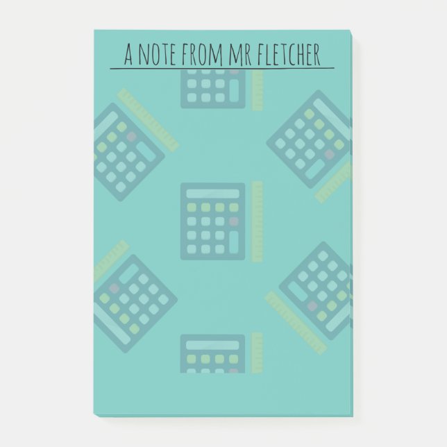 Personlig Calculators Math Postit Notes Post-it Block (Framsida)