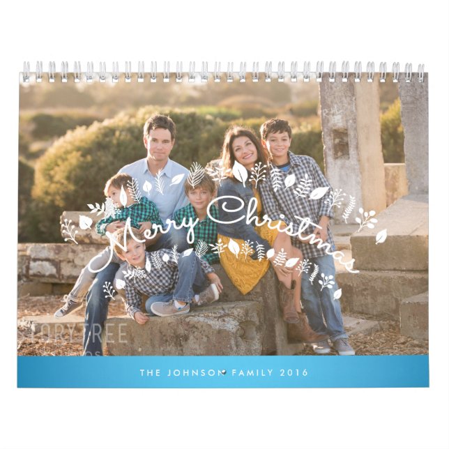 Personlig Calendar 2016 Blue God jul Kalender (Omslag)