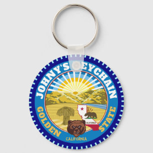 Personlig California 2.0-nyckelkedja Nyckelring