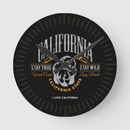 Personlig CALIFORNIA STATUS Håll kvar den sanna Vi Rund Klocka