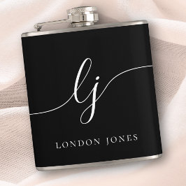 Personlig Calligraphy Black Bachelorette Fickplunta