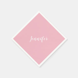 Personlig Calligraphy Jennifer Namn Design Rosa Pappersservett