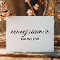Personlig Calligraphy Namn Bästa Mamma Någon Gång