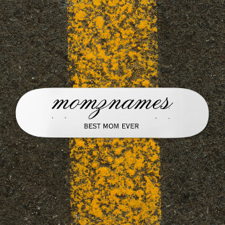 Personlig Calligraphy Namn - Bästa Mamman Någonsin Mini Skateboard Bräda 18,5 Cm
