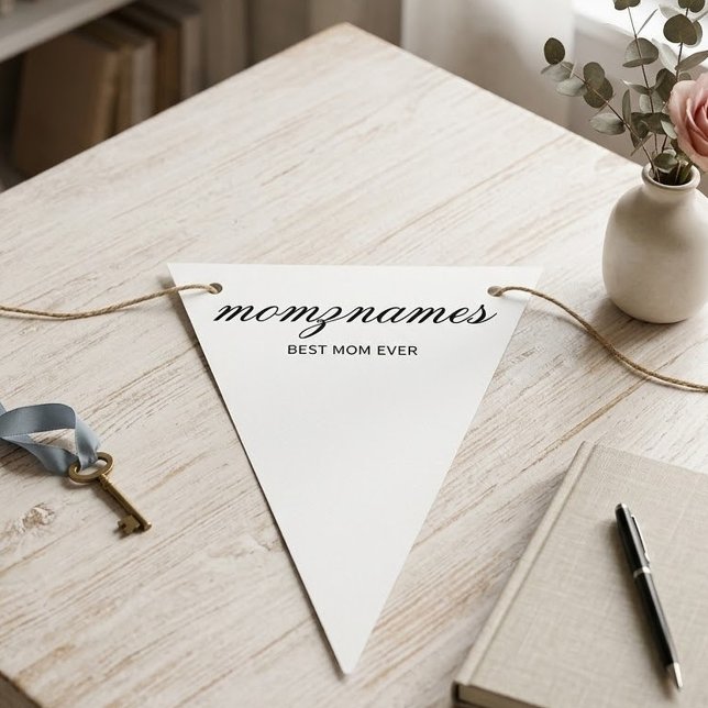 Personlig Calligraphy Namn för Bästa Mamman Någons Vimplar (Skapare uppladdad)