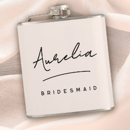 Personlig Calligraphy Namn Rosa Bachelorette Fickplunta