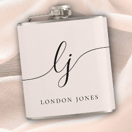 Personlig Calligraphy Namn Rosa Bachelorette Fickplunta