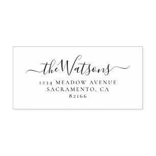 Personlig Calligraphy-Returadress Självfärgande Stämpel