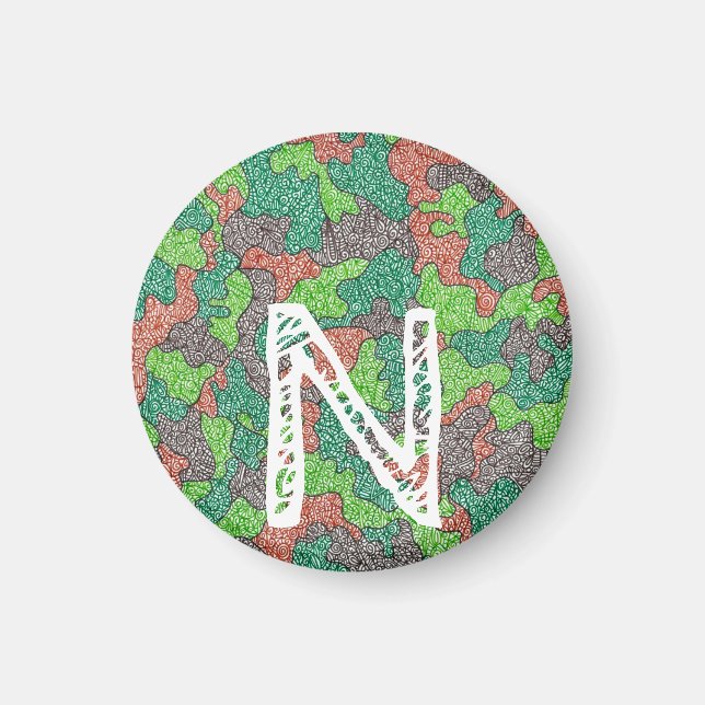 Personlig Camoflauge Magnet (Framsidan)