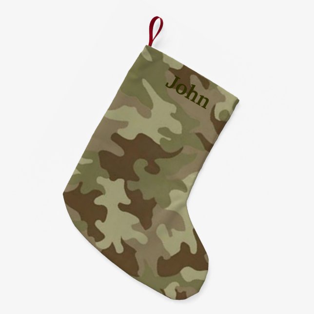 Personlig Camouflage-julklapp Liten Julstrumpa (Framsidan (Hängande))