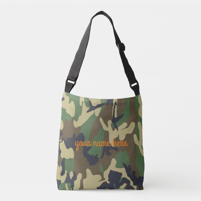 Personlig Camouflage Tote Bag Axelväska (Framsida)