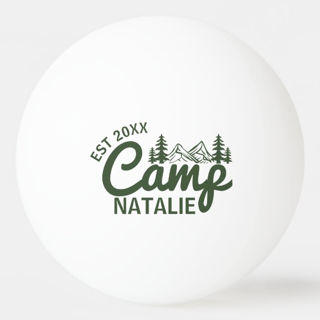 Personlig Camp Bachelorette Party Bridesmaids Pingisboll (Framsidan)