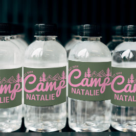 Personlig Camp Bachelorette Party Bridesmaids Vattenflaskor Etikett