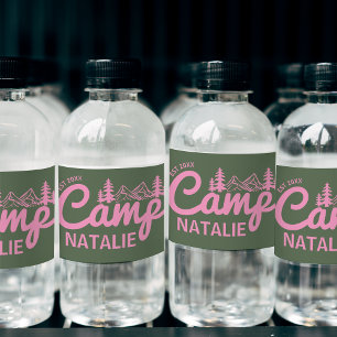 Personlig Camp Bachelorette Party Bridesmaids Vattenflaskor Etikett