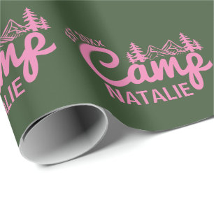 Personlig Camp Bachelorette Party Customized Presentpapper