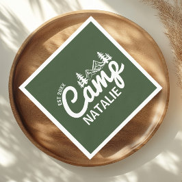 Personlig Camp Bachelorette Party Pappersservett