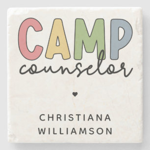 Personlig Camp Counselor Gifts Stenunderlägg