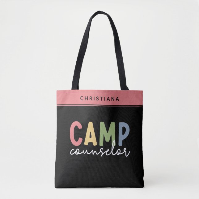 Personlig Camp Counselor Gifts Tygkasse (Framsida)