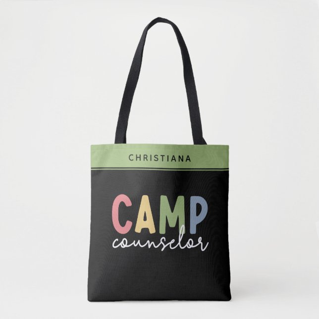 Personlig Camp Counselor Gifts Tygkasse (Framsida)
