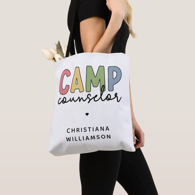 Personlig Camp Counselor Gifts Tygkasse (Närbild)