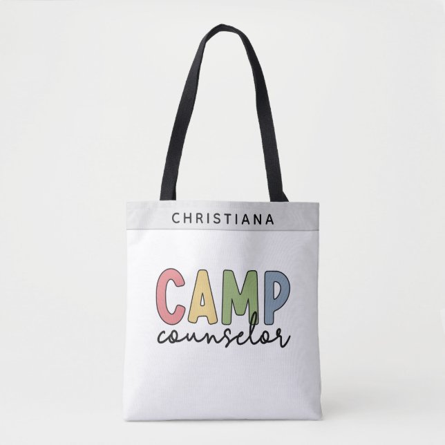 Personlig Camp Counselor Gifts Tygkasse (Framsida)