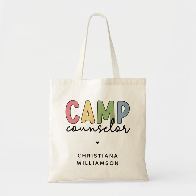 Personlig Camp Counselor Gifts Tygkasse (Framsidan)