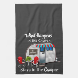 Personlig Camper Kitchen Towel Kökshandduk