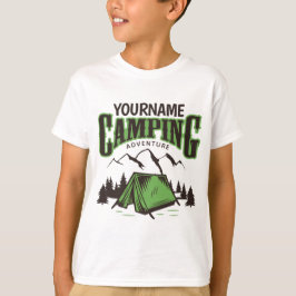 Personlig Camping Familj Campingsäventyr T Shirt