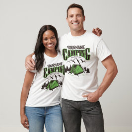 Personlig Camping Familjecamp Äventyrsresa T Shirt