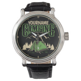 Personlig Camping Family Camp Resa Äventyr Armbandsur