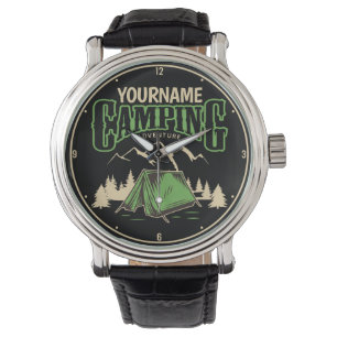 Personlig Camping Family Camp Resa Äventyr Armbandsur